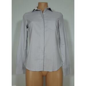 H&M Shirt size 4 Womens Polka Dots Button Down Long Sleeves